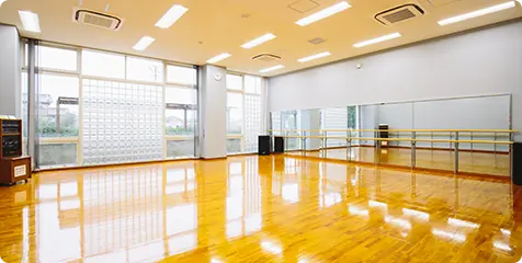 蘇我コミュニティセンターのエアロビクス室